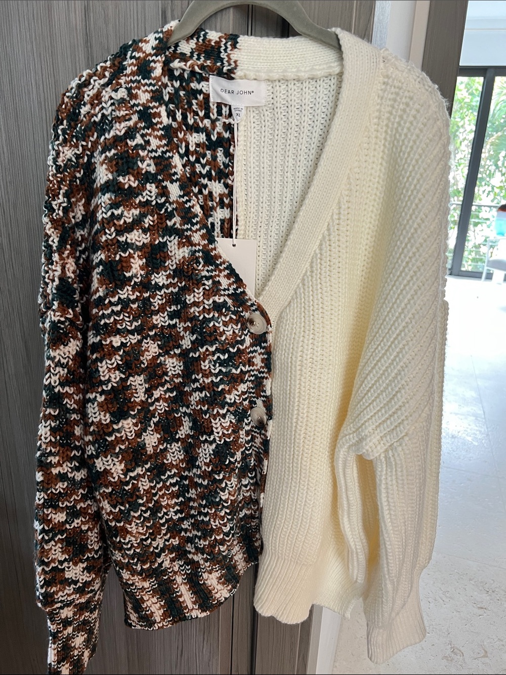 NWT $161 Anthropologie DEAR JOHN Charli Cardigan XL - Picture 2 of 9